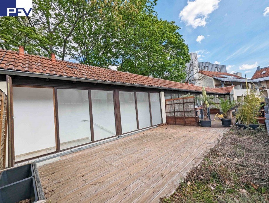 Dachterrasse Referenzeinheit unrenoviert Stadthaus N�rnberg