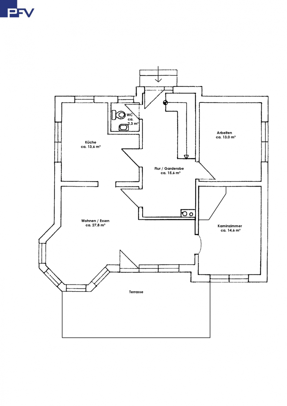Grundriss EG Einfamilienhaus Burgthann