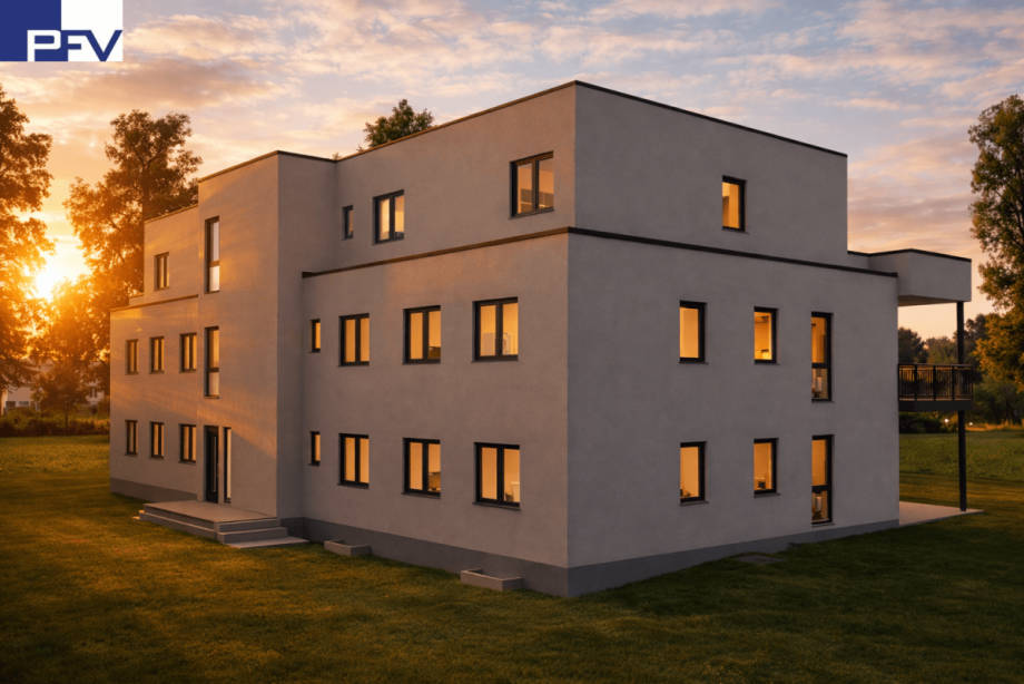 R�ckansicht MFH, 8 Whg, ca. 800m� Wohnfl�che Mehrfamilienhaus N�rnberg