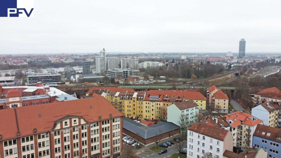 Umgebung-Blick Richtung Noriku Etagenwohnung N�rnberg