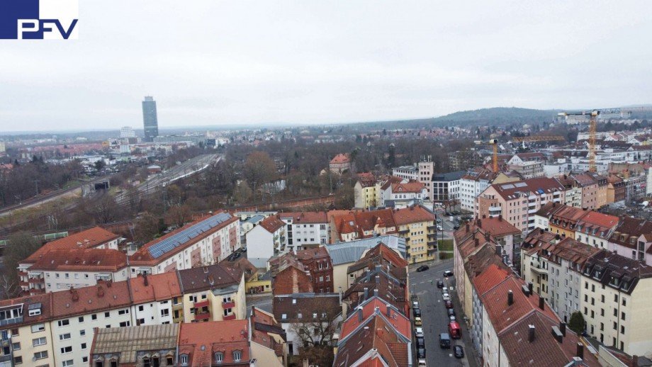 Umgebung-Blick Richtung Zeltne Etagenwohnung N�rnberg