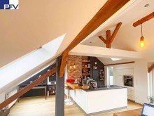 Offene K�che Verkauft: Ganz oben und mitten drin! Stylisches Penthouse-Loft mit sonniger Dachloggia