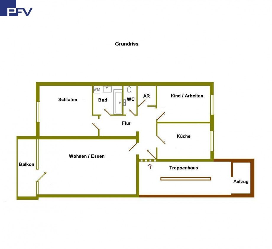 Grundriss Etagenwohnung N�rnberg