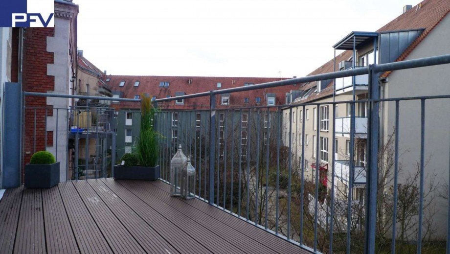 S�d-West, Abendsonne satt Etagenwohnung N�rnberg