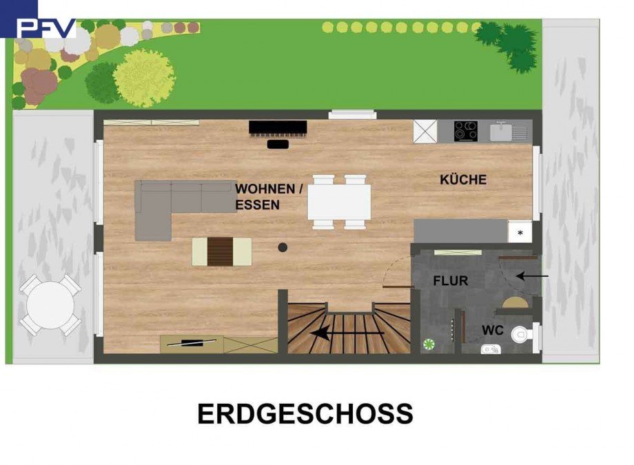 Grundriss-EG Doppelhaush�lfte N�rnberg