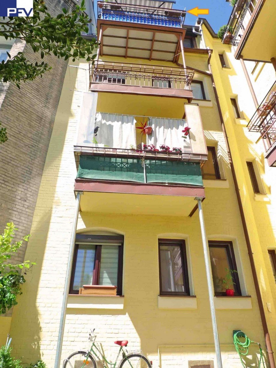Balkon ganz oben Etagenwohnung N�rnberg