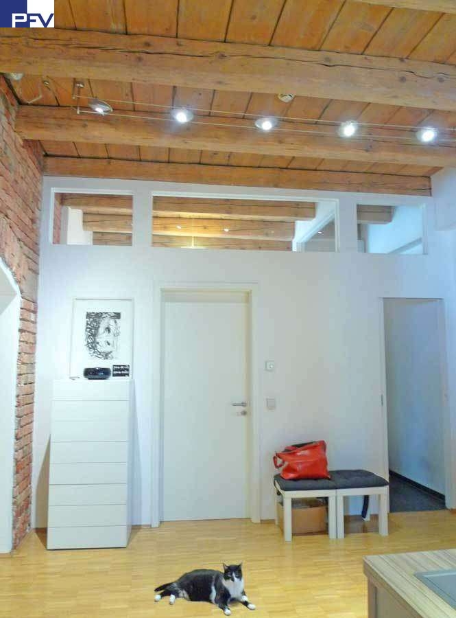 Blick zum Bad Loft-Studio-Atelier F�rth