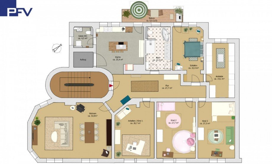 35_Grundriss Wohnung N�rnberg