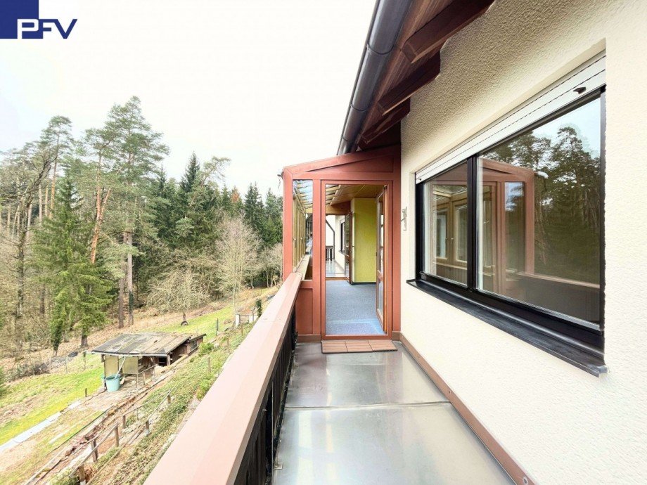 S�d-Balkon Einfamilienhaus Sachsen b. Ansbach