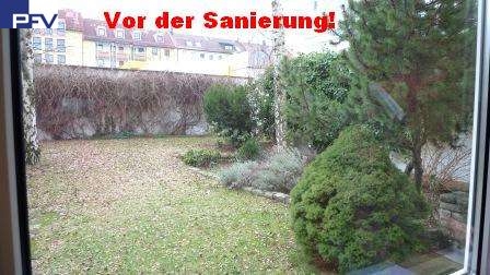 Blick vom Wohnzimmer Erdgeschosswohnung N�rnberg
