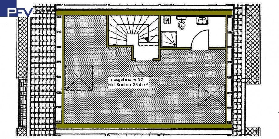 Grundriss DG Reihenmittelhaus Wendelstein