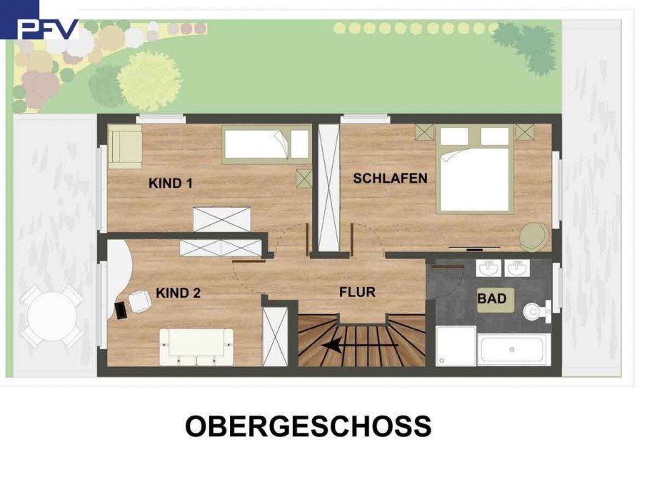 Grundriss-OG Doppelhaush�lfte N�rnberg