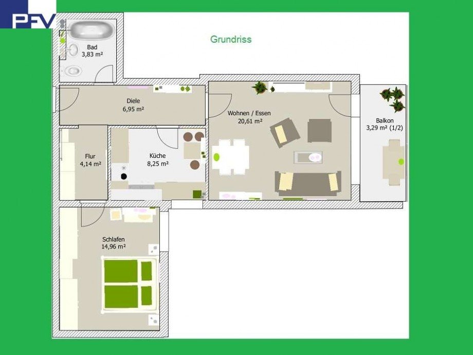 Grundriss Etagenwohnung Haar