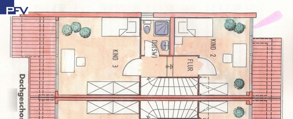 Grundriss DG Reihenmittelhaus Wendelstein