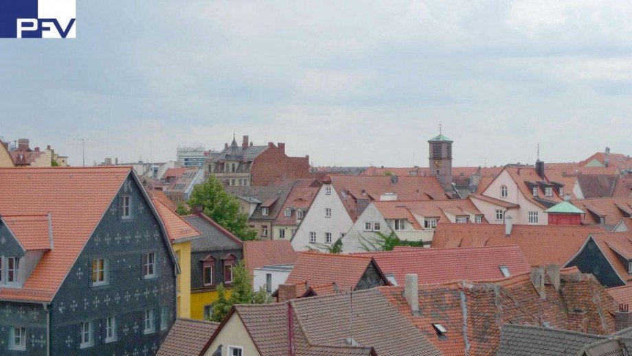 Blick von der Loggia Maisonettewohnung F�rth