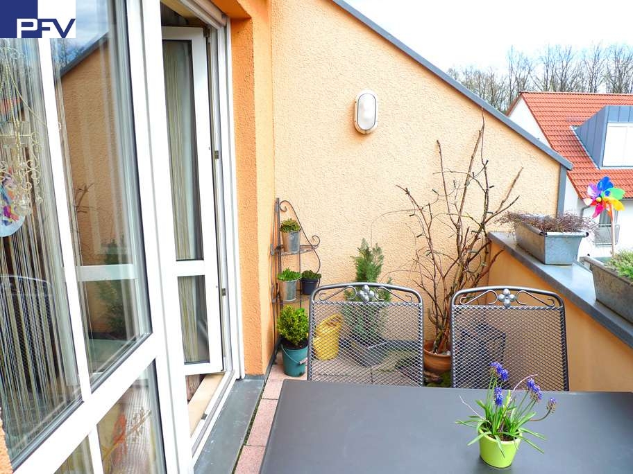 Balkon in S�dausrichtung Maisonettewohnung Wendelstein
