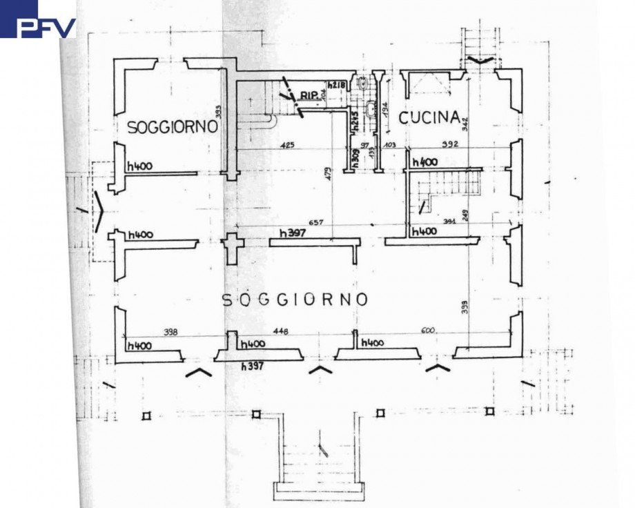 Grundriss EG Haupthaus Villa Impruneta
