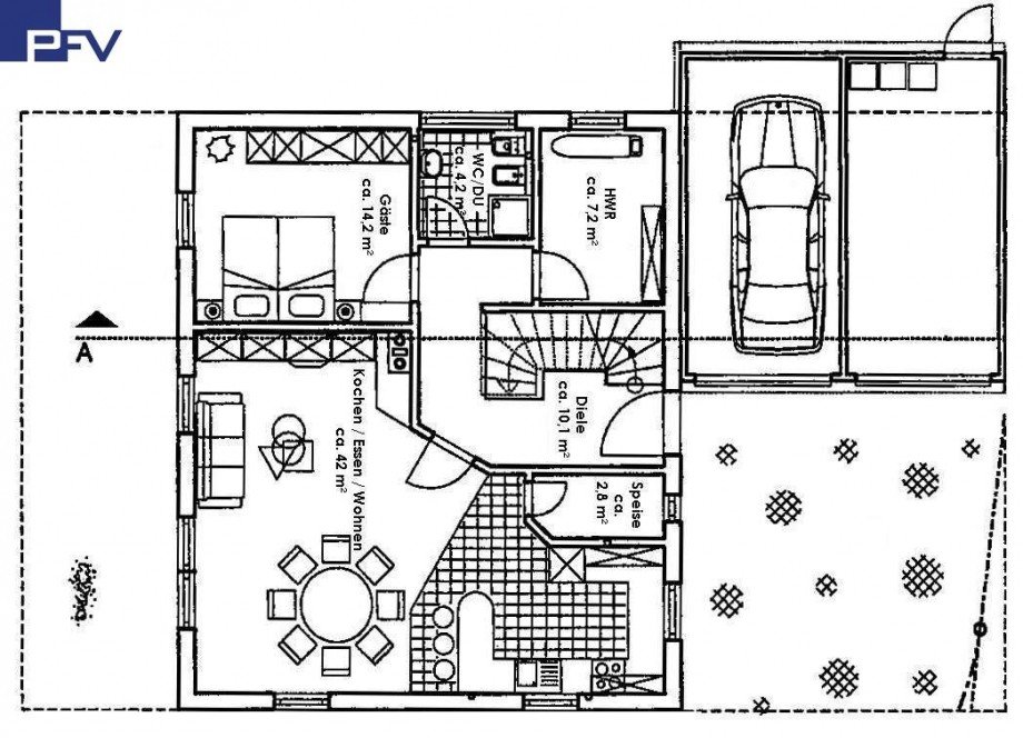 Grundriss EG Einfamilienhaus Georgensgm�nd