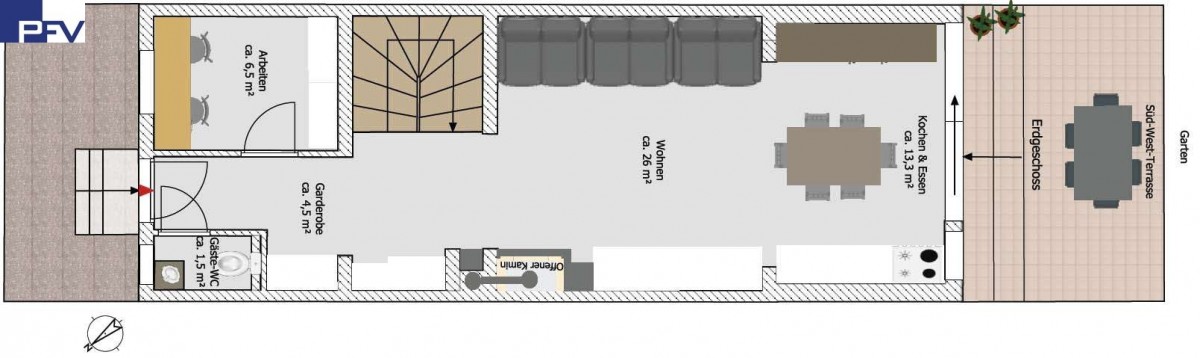 GR EG Reihenmittelhaus Schwabach