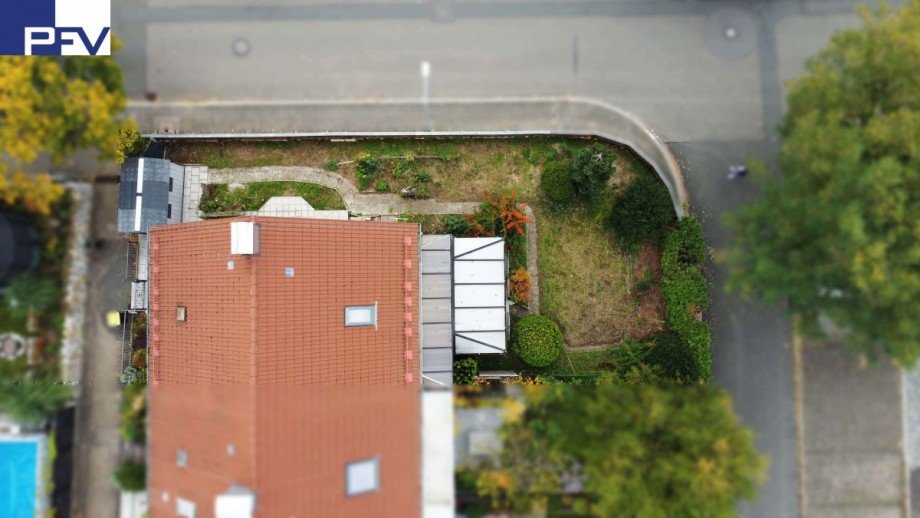 Haus von oben Reiheneckhaus N�rnberg