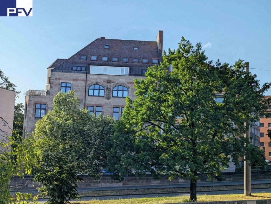 Blick zum Anwesen vom B�rgermeistergarten Wohnung N�rnberg