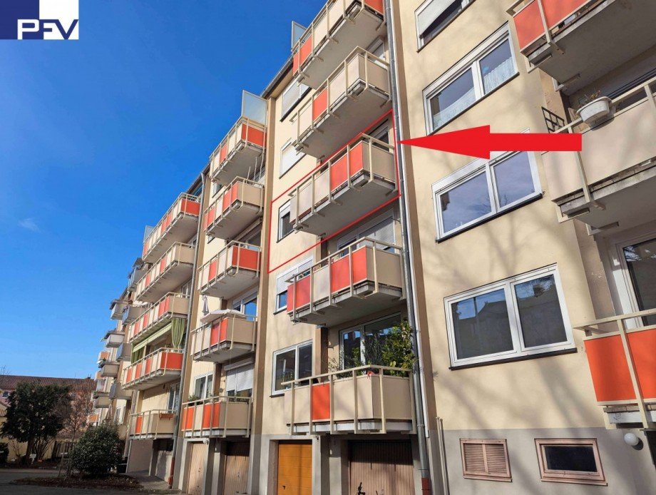 Anwesen-S�d-Ansicht Etagenwohnung N�rnberg