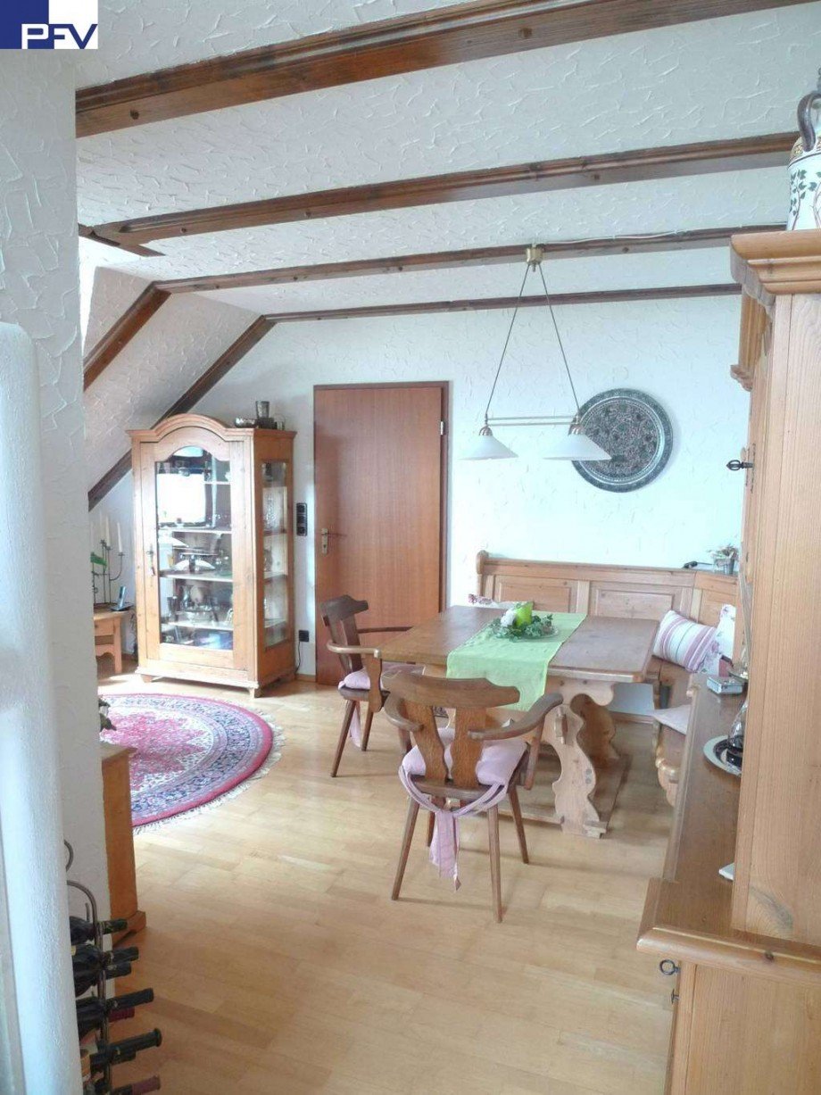 Essbereich Dachgeschosswohnung Wendelstein