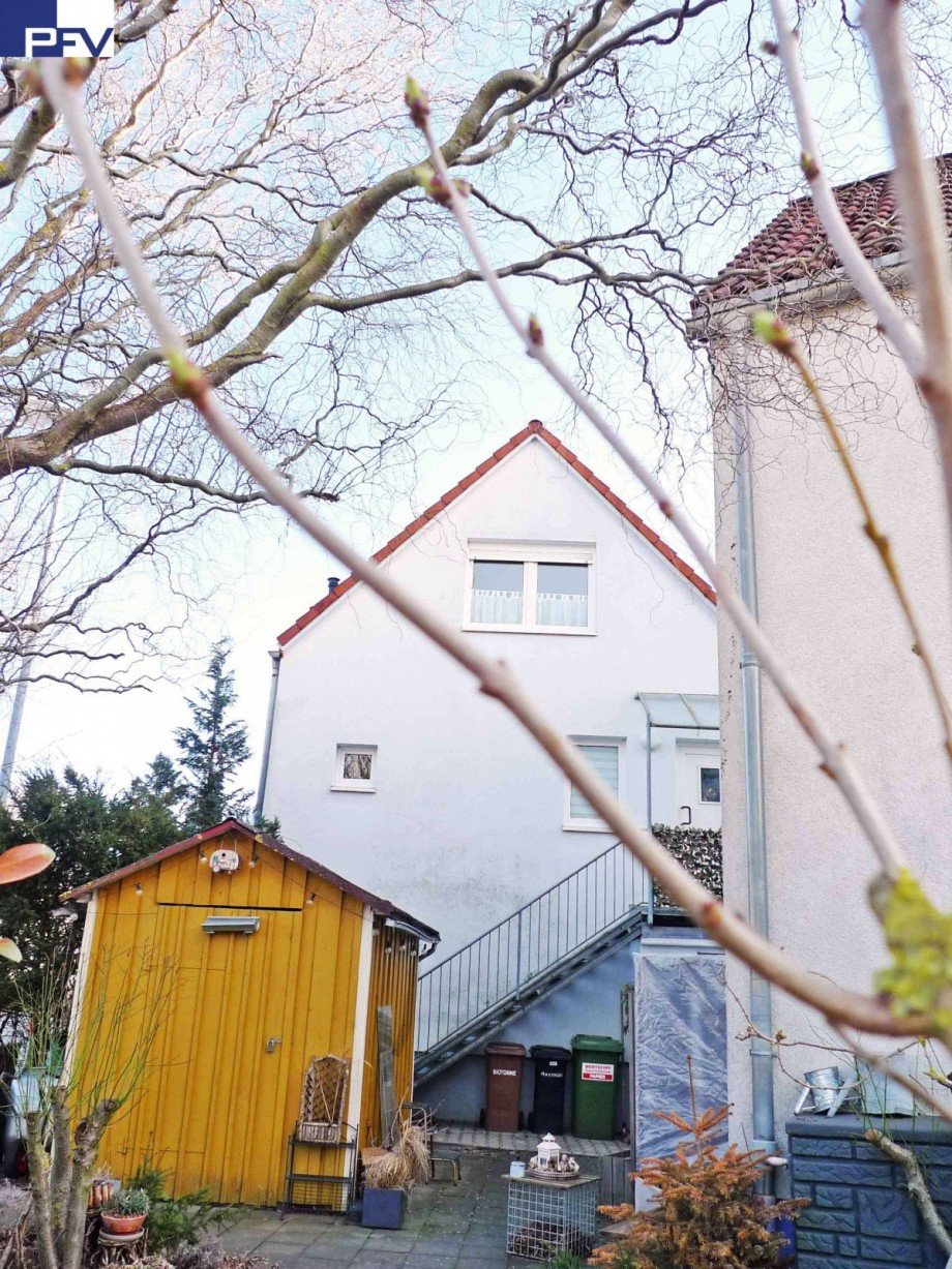 Ansicht vom Garten aus Maisonettewohnung Wendelstein