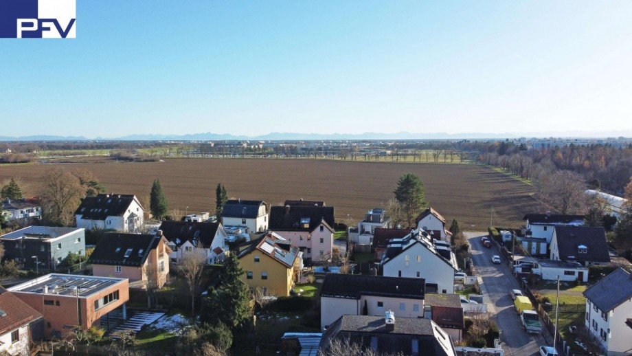 Blick �ber Kapellenfeld Grundst�ck M�nchen