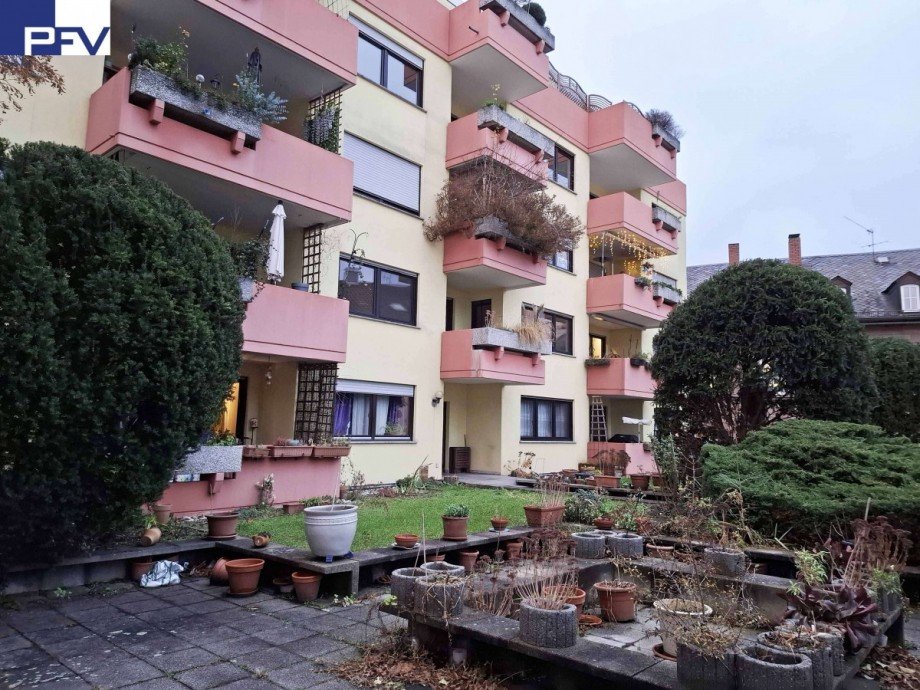 Anwesen vom Garten aus Etagenwohnung N�rnberg