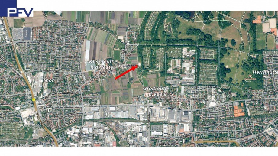 Lage ruhig u. zentrumsnah Grundst�ck N�rnberg