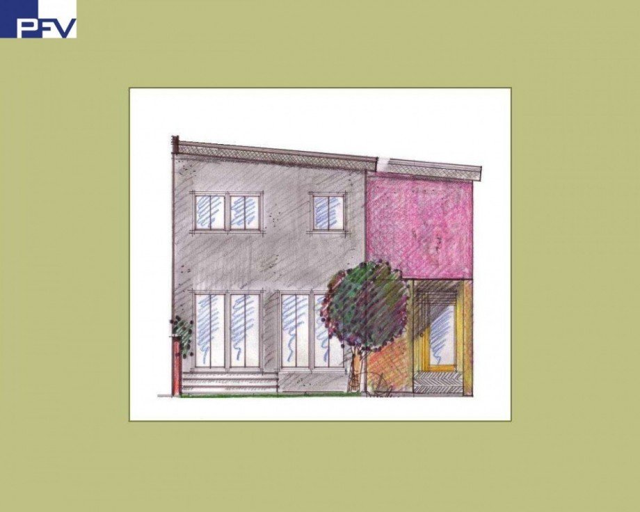 Vorschlag 2 S�dansicht Haus F�rth