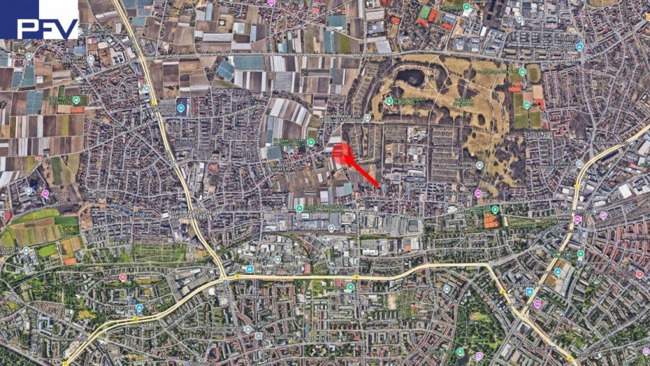 Lage am Volkspark Marienberg Grundst�ck N�rnberg