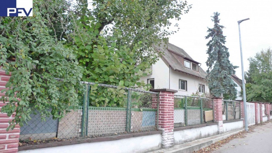 Sicht von Stra�e aus Grundst�ck Schwabach