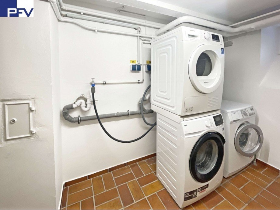 Waschraum im Kellergeschoss Terrassenwohnung N�rnberg